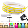 12V COB LED Streifen Stripe Dimmbar Lichterkette Leiste Band Keine Lichtpunkt DE