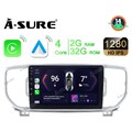 9"Android 14 Autoradio Apple CarPlay GPS Navi RDS Für KIA Sportage QL 2016-2019