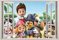 s154  Wandtattoo 120cm PAW PATROL fenster 3d Sticker Wandaufkleber XL