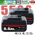 2 Pack 5,5Ah Ersatzakku Für Einhell Akku 18V Power X-Change PXC Lithium Batterie