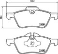 HELLA PAGID Bremsbelagsatz Scheibenbremse 8DB 355 009-171 für R53 MINI R50 R52