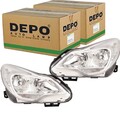 2x DEPO H7/H1 SCHEINWERFER SATZ passend für OPEL CORSA LINKS+RECHTS