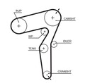 Gates 5650XS Zahnriemen für ALFA ROMEO  passend für FIAT OPEL SAAB SUZUKI Riemen