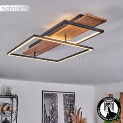 LED Decken Leuchte modern Flur Beleuchtung Holz dimmbar Wohn Schlaf Zimmer Lampe