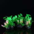  3 Pcs Kunststoff Wasserpflanzen Künstliche Aquariumpflanze Fischtankdekoration