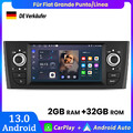 Carplay Autoradio Android 13 GPS NAVI BT DAB+ SWC FM Für Fiat Grande Punto/Linea