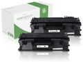 2x Toner kompatibel zu HP CF280A / 80A Laserjet Pro 400 M 401 401A 401DN Black