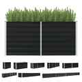 Hochbeet Metall Pflanzenbeet Stahl Gartenbeet Pflanzkübel Blumenkasten für Garte