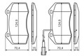BOSCH 0 986 494 228 Bremsbelagsatz, Scheibenbremse für Abarth Alfa Romeo
