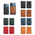 Karten Etui Wallet Kunstleder für MagSafe für iPhone 12 13 14 15 16, RFID Schutz