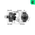 Lichtmaschine Generator Lima ERA 210525A für PASSAT 3C5 3C2 VW CC 14V TIGUAN B6