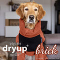 Dryup Body Zip Fit Bademantel Hunde Hundebademantel Trockencape Brick