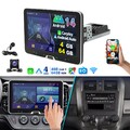 4+64G 1DIN Autoradio Carplay Android14 GPS Navi 360° drehbarer Bildschirm Kamera
