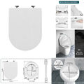 D Form WC Sitz mit Absenkautomatik Toilettendeckel mit Quick-Release-Funktion