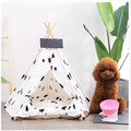 Tipi, Zelt für Katzen, Hunde, Haustiere, 60x60x70,mit weichen Liegekissen, neu