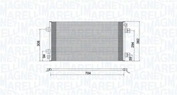 MAGNETI MARELLI KLIMAKONDENSATOR KLIMAKÜHLER passend für OPEL MOVANO RENAULT