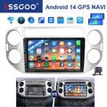 2G+64G Android14 Autoradio CarPlay für VW Tiguan 2007-2016 KAM GPS Navi WIFI USB