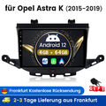 DAB+4+64GB Android 12 Autoradio Carplay Navi GPS WIFI Für Opel Astra K 2015-2019