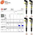 4x Injektor VDO Continental GK2Q-9K546-AC GK2Q-9K546-AB 2143478 Ford 2,0 TD