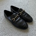 Leder Mokassin Mit Metall Detail Mango, Größe 37, Nur Einmal Getragen „neu“