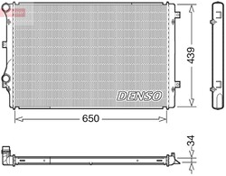 DENSO Motorkühler Wasserkühler DRM32041 für VW CC B7 358 PASSAT Variant 365 B6 3