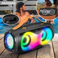 20W Tragbarer Wireless Bluetooth Lautsprecher Subwoofer SD Musicbox Stereo LED