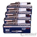 4 BERU ZÜNDKERZE ULTRA PLUS TITAN UPT2 passend für AUDI 80 A4 A6 BMW E30 E36 E34