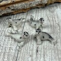 Deko Robben kleine Seehunde mit Pünktchen im 4er-Set 4cm
