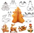 Kuki Fun 3D Weihnachtsszene Keksausstecher Weihnachtsset Edelstahl