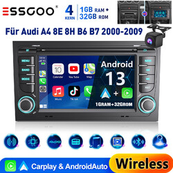 KAM Android13 Autoradio GPS Navi WIFI BT 1+32G Für Audi A4 8E 8H B6 B7 2000-2009