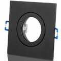 Feuchtraum ALU Einbaustrahler Schwarz Eckig mit Klickverschluss IP44 GU10 GU5.3