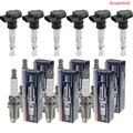 6x FEBI BILSTEIN Zündspule + BERU Zündkerze für VW Golf VI 5K1 2.0 GTI Skoda