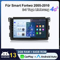 Autoradio Für Smart Fortwo 2005-2010 Carplay Android GPS NAVI SWC DSP DAB+ 2+64G