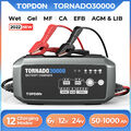 TOPDON T30000 30A Ladegerät Autobatterie 12/24V Akkuladegerät Batterieladegeräte