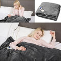 Grafner® Heizdecke Wärmedecke Bettdecke 180x130cm Timer elektrische Kuscheldecke