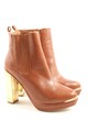 MAI PIU SENZA Booties Damen Gr. DE 39 goldfarben-cognac Casual-Look