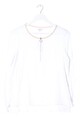 TOM TAILOR Langarm-Bluse Damen Bluse Gr. DE 40 weiß-nude Casual-Look