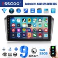 9" Autoradio Für Mazda 3 2003-2009 1+32G Carplay Android 13 GPS Navi WIFI BT RDS