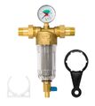 Wasserfilter Rückspülfilter mit Manometer Feinfilter 1" DN25 Filter ART. 350
