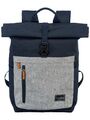 Travelite BASICS Rollup Rucksack Marine Grau 60 cm 35 L 96310-20