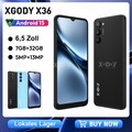 Neu Smartphone Android 15 Ohne Vertrag Handy 7GB+32GB Octa Core 6,5 Zoll 4G 2SIM