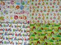 KINDER WICKELPAPIER - 2 BLATT ABC BARM NIEDLICHE TIERE Kinder alles Gute zum Geburtstag