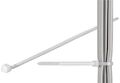 Goobay 17061 Kabelbinder, wetterfester Nylon, transparent - 200 mm, 2,5 mm