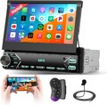 7" 1DIN Flip Autoradio Touchscreen Bildschirm Bluetooth USB FM MP5 Player Radio