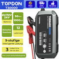 TOPDON T30000 Intelligentes Batterieladegerät Akku ladegerät 24V/12V/6V 30Amp DE