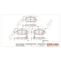 1x ORIGINAL® Dr!ve+ DP1010.10.0064 Bremsbelagsatz, Scheibenbremse Hinten, inkl.