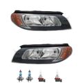 Scheinwerfer Set schwarz inkl. OSRAM Lampen H7 H9 für Volvo V70 III BW 135 XC70