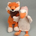 Sterntaler Gans + Fuchs Handpuppe ❤️ Kasperle Theater Puppenspiel Stofftier SET