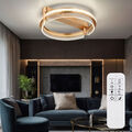 Deckenleuchte Deckenlampe Kristalllampe dimmbar Fernbedienung gold LED D 40 cm