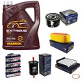 Inspektionspaket 5L MANNOL Extreme 5W-40 für Dacia Sandero Logan MCV 1.4
